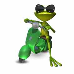 插图青蛙电动机踏板车