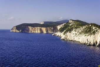 美丽的前视图海岸线lefkada岛希腊