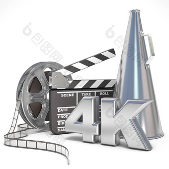视频电影电影生产概念卷场记板