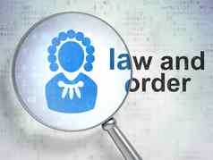 法律概念法官法律订单光学玻璃