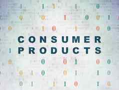 金融概念消费者产品数字数据纸背景