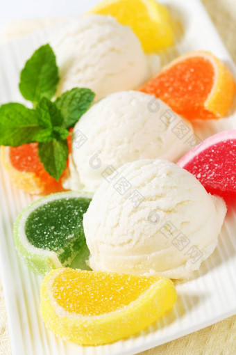 冰奶油果冻糖果