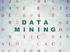 信息概念数据矿业数字数据纸背景