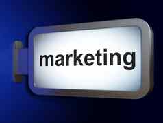 市场营销概念市场营销广告牌背景