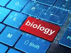 科学概念生物学电脑键盘背景