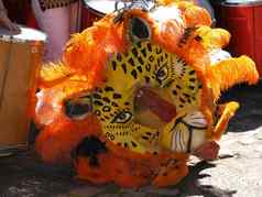 巴西里约桑巴狂欢节面具