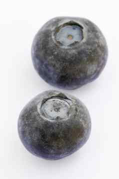 蓝莓水果白色背景