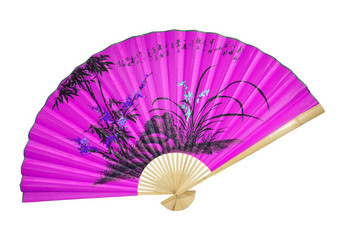 紫罗兰色的中国人风扇