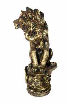 青铜小雕像狮子