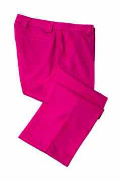 粉红色的裤子裤子男人。女人