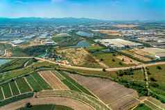空中照片农业农业土地发展