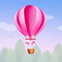 热空气气球天空