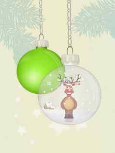 圣诞节球树