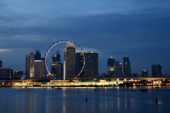 <strong>新加坡</strong>城市景观日落