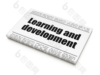教育概念报纸标题学习发展