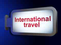 旅游概念国际旅行广告牌背景