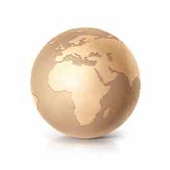 金全球插图欧洲非洲地图