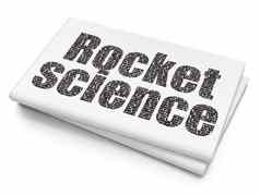 科学概念火箭科学空白报纸背景