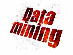 数据概念数据矿业数字背景