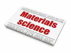 科学概念报纸标题材料科学