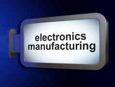 行业概念电子产品制造业广告牌背景