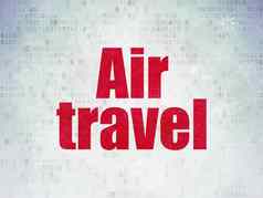 旅游概念空气旅行数字数据纸背景