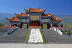 主要门chongsheng寺庙宝塔寺庙达利中国