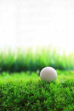高尔夫球体育运动绿色