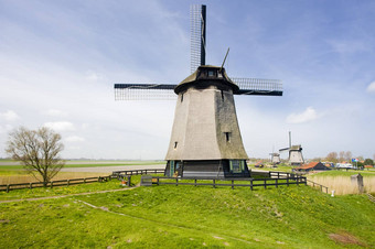 风车阿尔克马尔荷兰