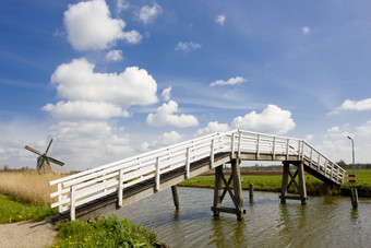 桥风车荷兰