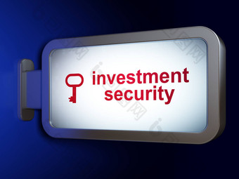 安全概念投资安全关键广告牌背景