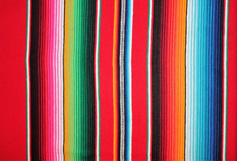 墨西哥墨西哥传统的五五月地毯雨披聚会背景条纹
