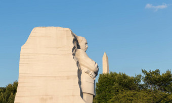 <strong>马丁</strong>路德王华盛顿纪念碑蓝色的天空