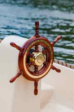 船舵操舵轮船游艇航海设备有吸引力的