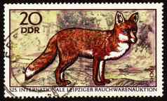 狐狸帖子邮票
