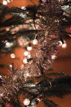 圣诞节装饰树光
