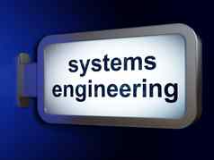科学概念系统工程广告牌背景