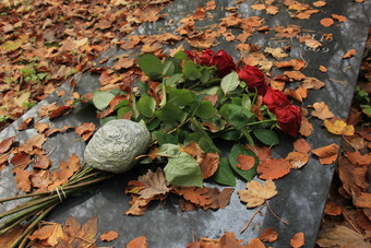 红色的玫瑰坟墓