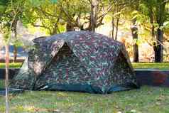 徒步旅行野营帐篷向量图标设计帐篷集合伪装