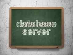 数据库概念数据库服务器黑板背景
