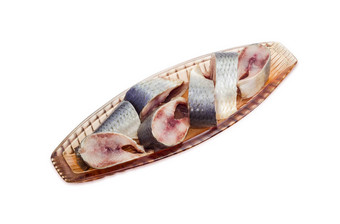 腌大西洋<strong>鲱鱼</strong>玻璃herring-dish