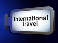 旅行概念国际旅行广告牌背景