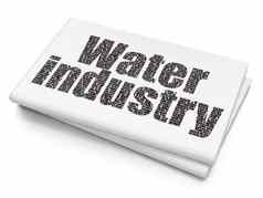 减少加工概念水行业空白报纸背景