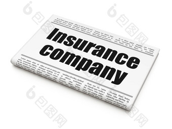 保险概念报纸标题保险公司