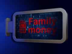 钱概念家庭钱自动取款机机广告牌背景