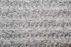 灰色的文学作品的杂集毛茸茸的编织线程毛衣围巾使用