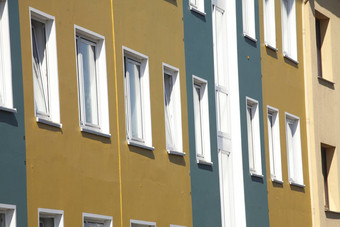 块公寓窗户房子墙