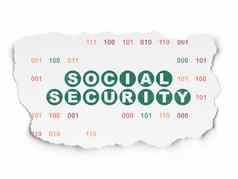 隐私概念社会安全撕裂纸背景
