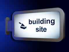 构建概念建筑网站砖墙广告牌背景