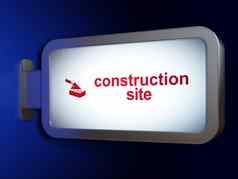 建设概念建设网站砖墙广告牌背景